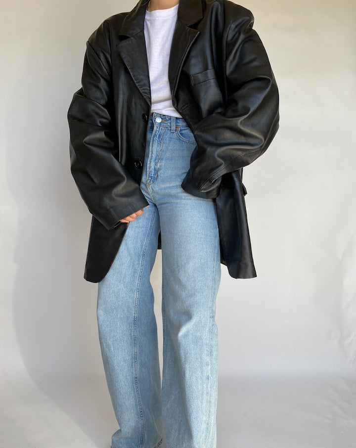 VINTAGE GORGEOUS BLAZER/LEATHER JACKET 435