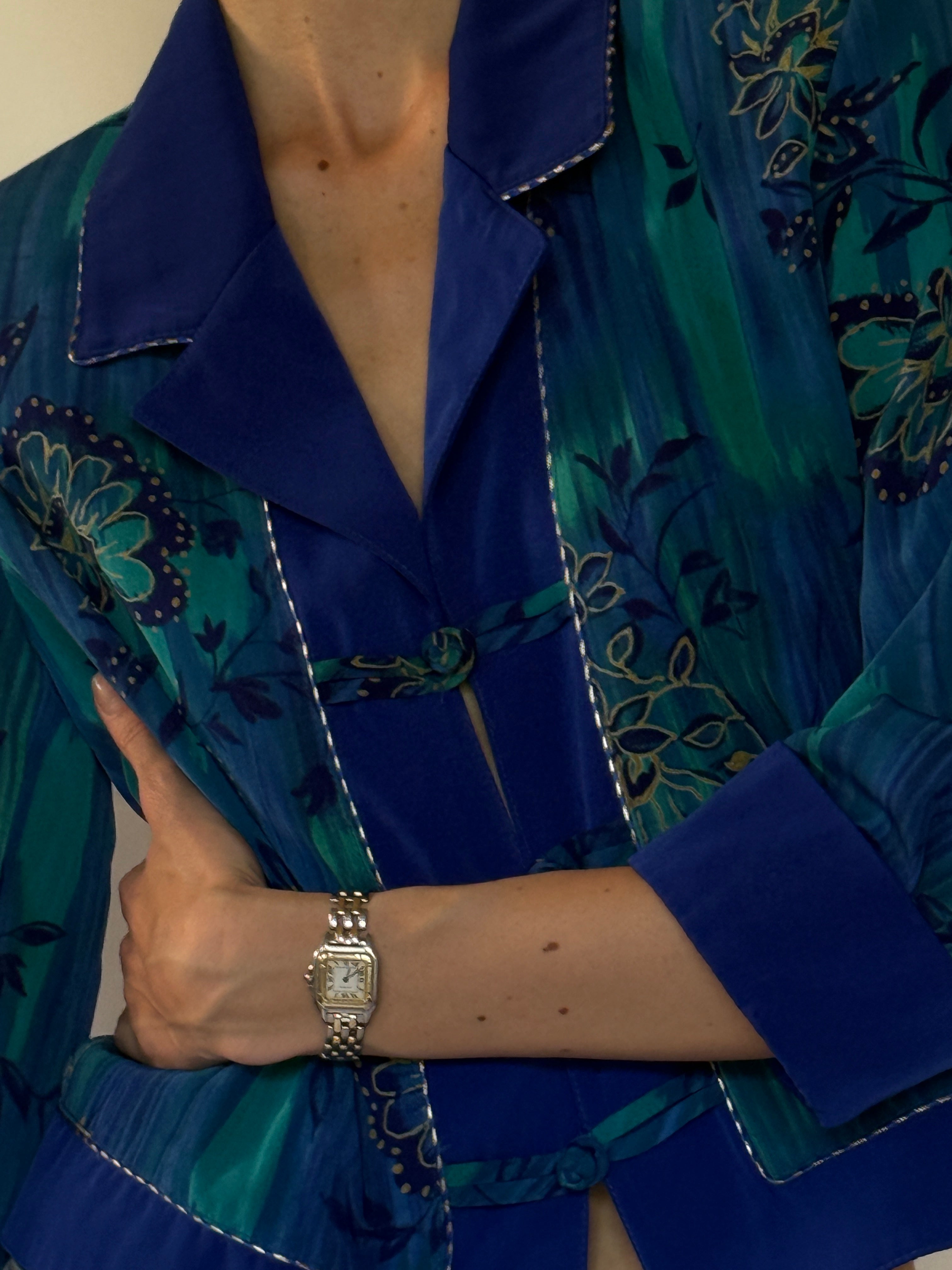 Vintage floral jacket front view