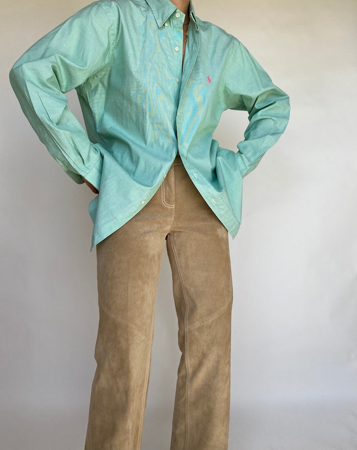 VINTAGE GREEN RALPH LAUREN SHIRT 437