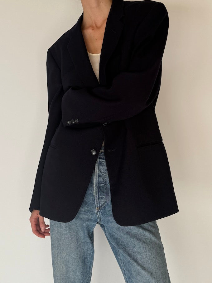 Vintage Oversized Black Blazer 6695