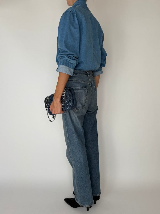 Vintage Denim Blazer Jacket/Shirt 6322