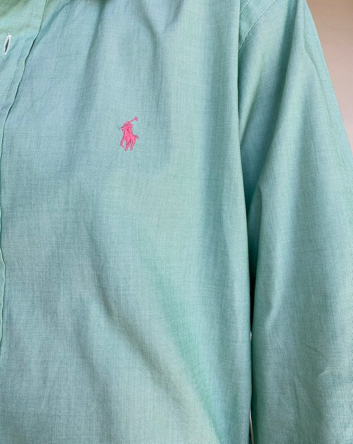 VINTAGE GREEN RALPH LAUREN SHIRT 437
