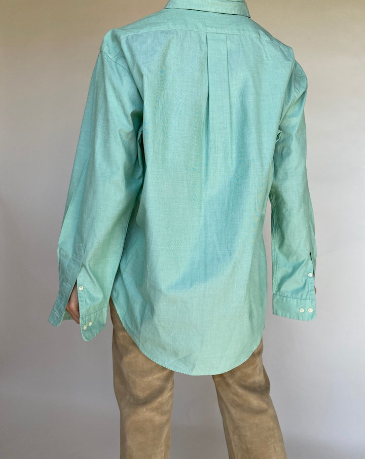 VINTAGE GREEN RALPH LAUREN SHIRT 437