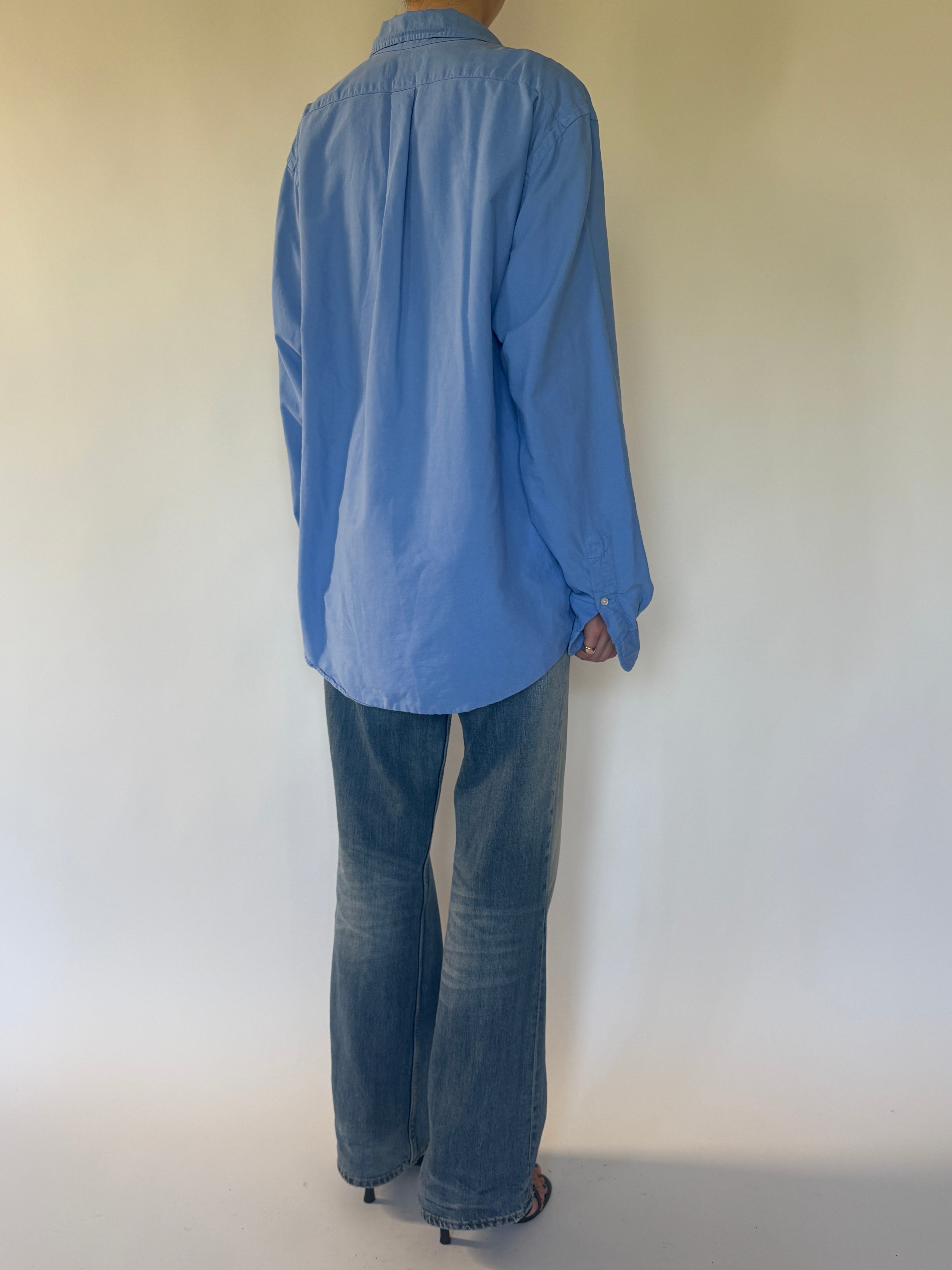 Vintage Ralph Lauren blue shirt back view