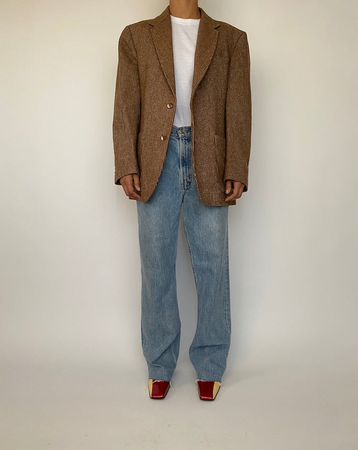 VINTAGE BROWN BLAZER 2493
