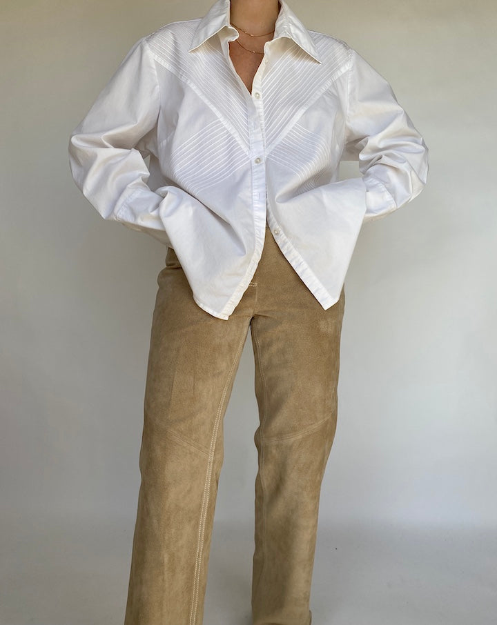 VINTAGE WHITE BUTTON DOWN 439