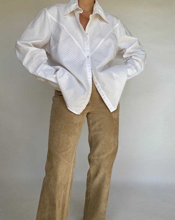 VINTAGE WHITE BUTTON DOWN 439