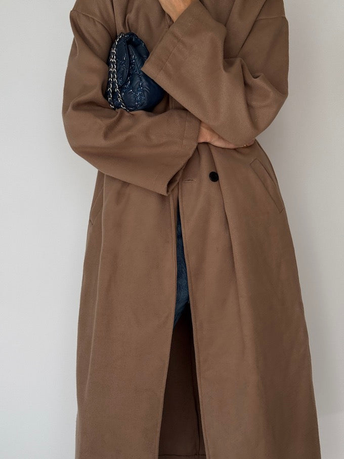 Vintage Oversized Long Coat in Camel 4338