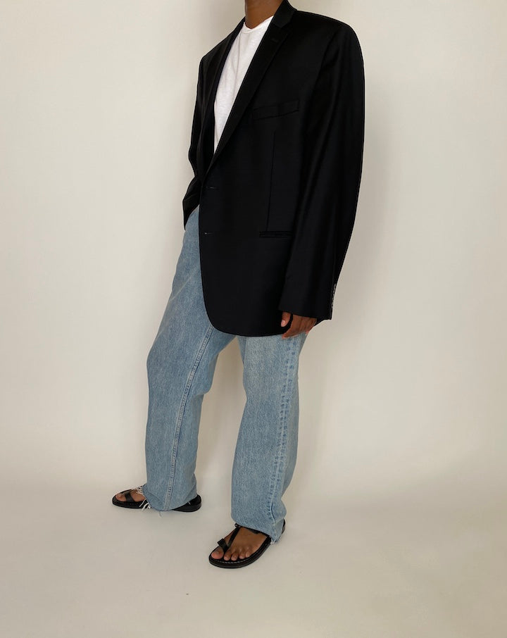 VINTAGE BLACK CALVIN KLEIN BLAZER 3958