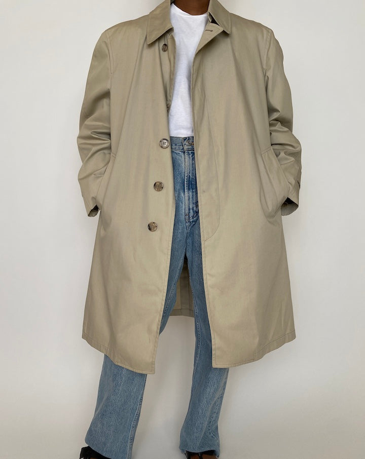 VINTAGE BEIGE TRENCH COAT 3961