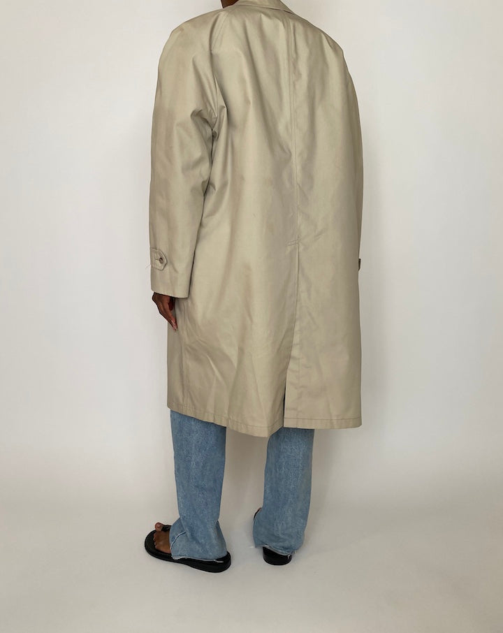 VINTAGE BEIGE TRENCH COAT 3961