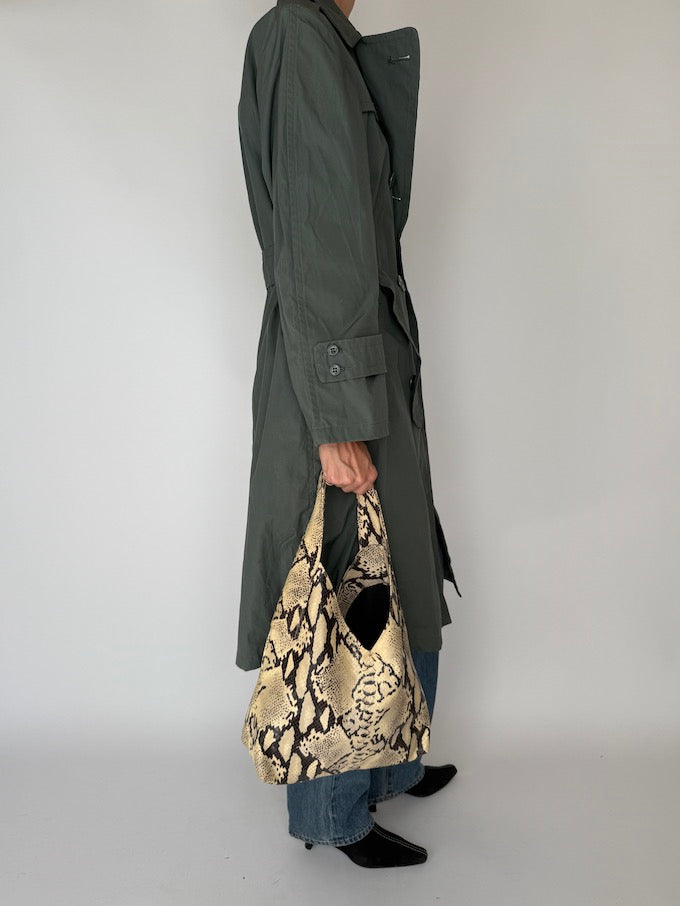 Vintage Trench Coat Green 6165