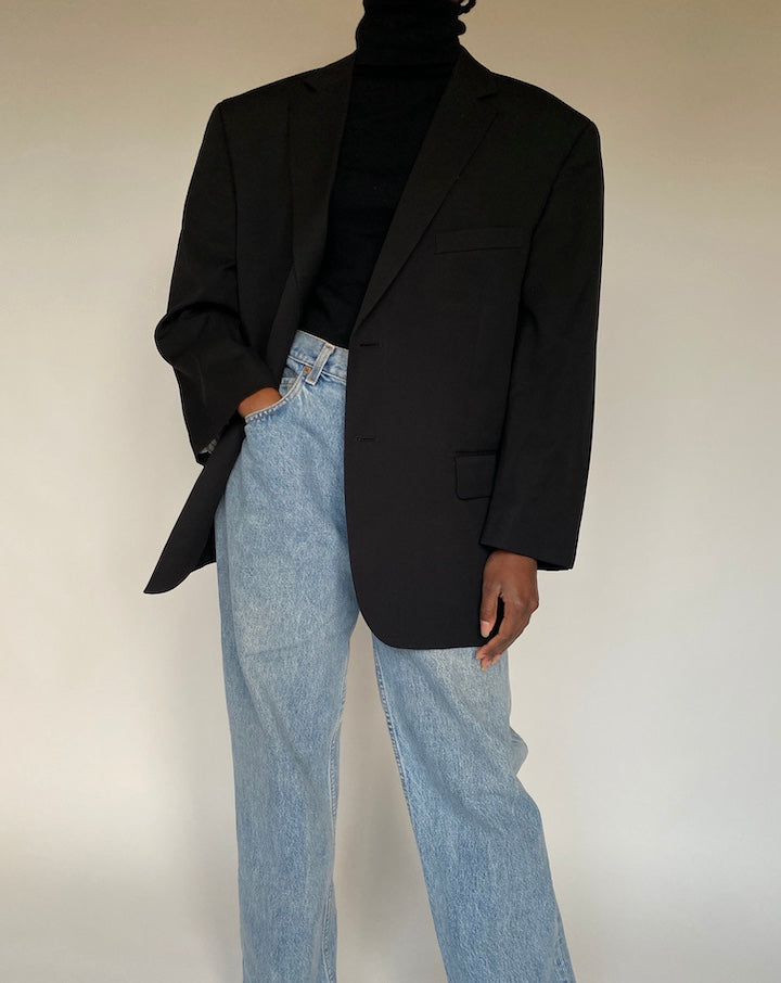 VINTAGE BLACK BLAZER 1699