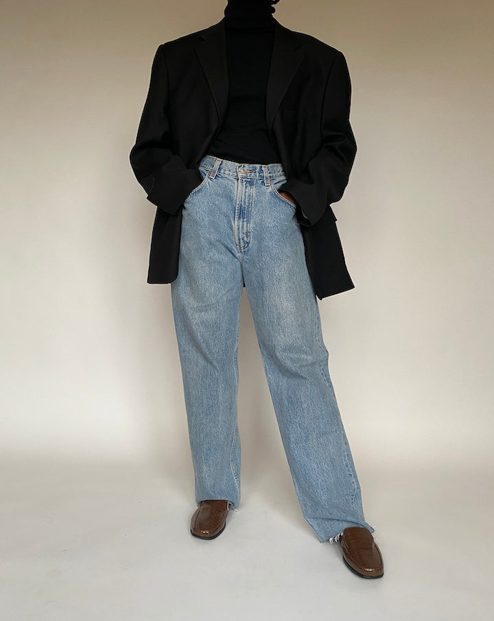 VINTAGE BLACK BLAZER 1701