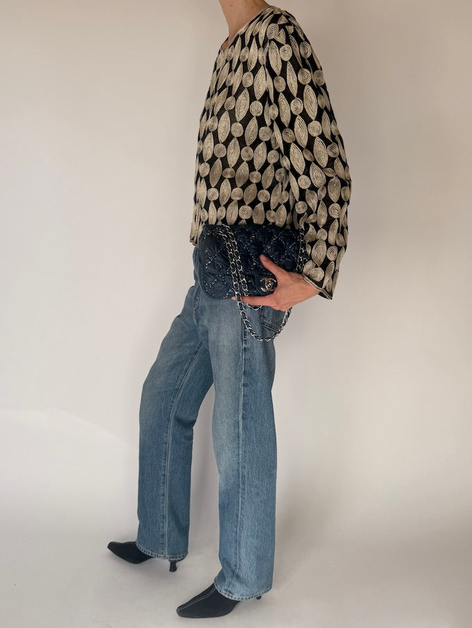 Vintage Embroidered Sheer Cardigan 6300