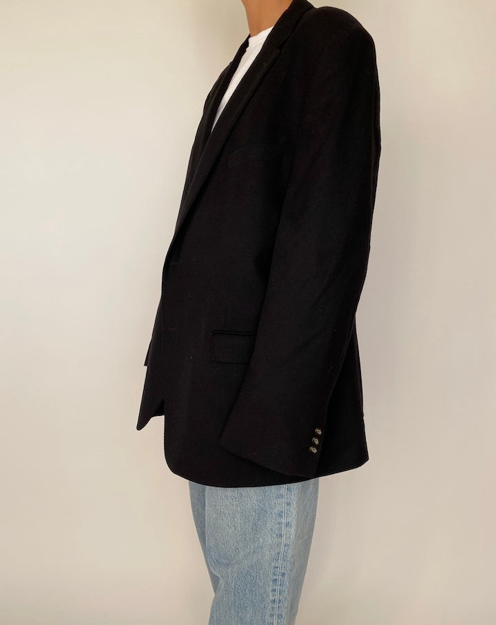 VINTAGE CASHMERE-WOOL BLENDED BLAZER 2502