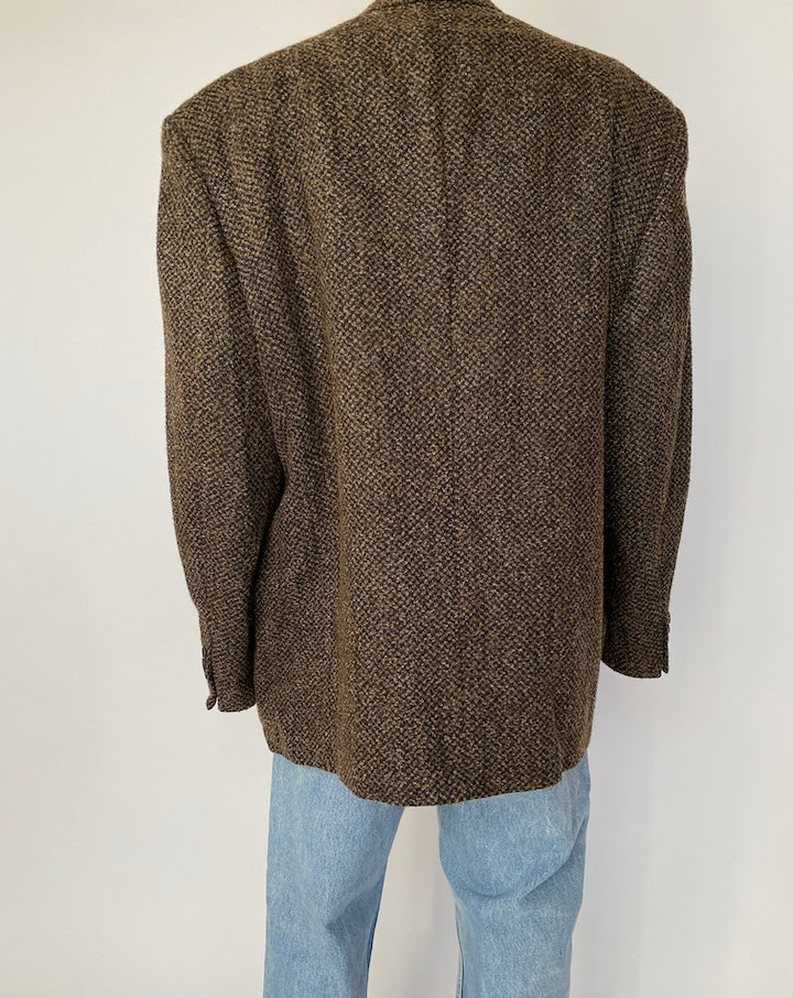 VINTAGE OVERSIZED BROWN BLAZER 2505