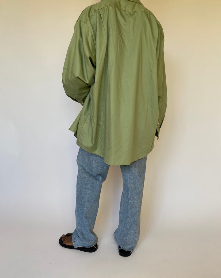 VINTAGE OVERSIZED GREEN SHIRT 3973