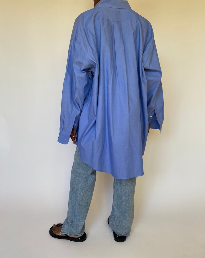 VINTAGE BLUE COTTON SHIRT 3974