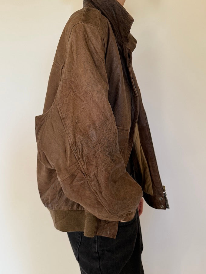 Leather jacket, vintage leather jacket, svc, shopvintagecollection