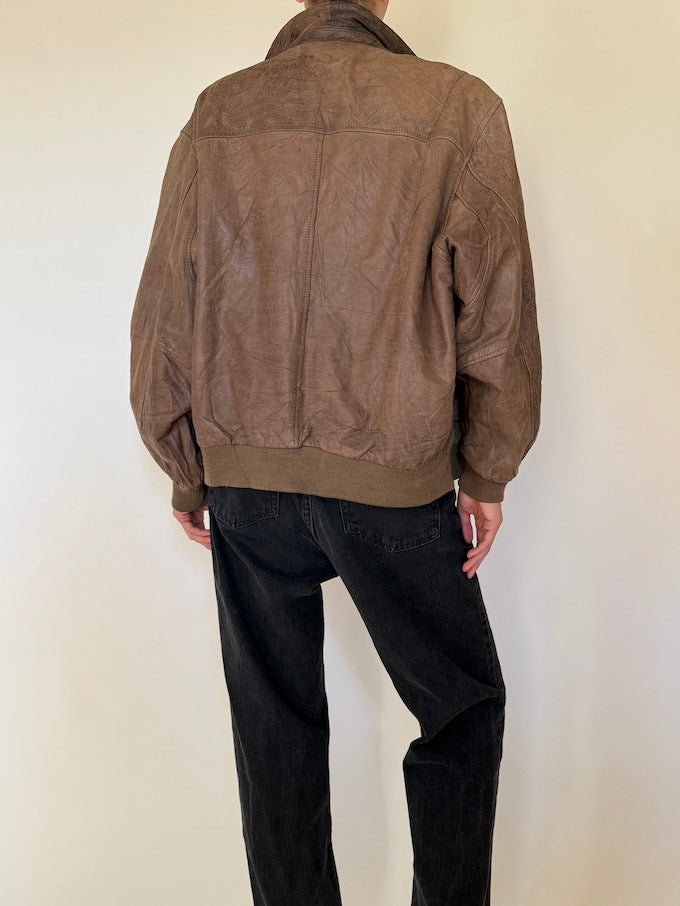 Leather jacket, vintage leather jacket, svc, shopvintagecollection