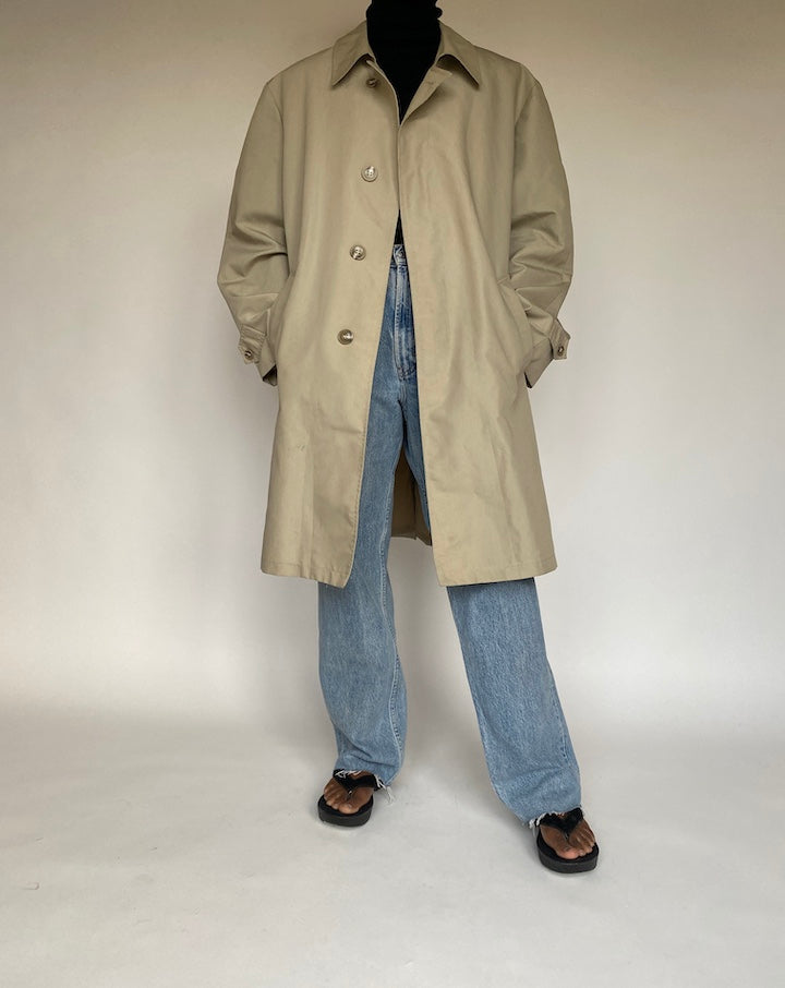 VINTAGE BEIGE LONG COAT 1711