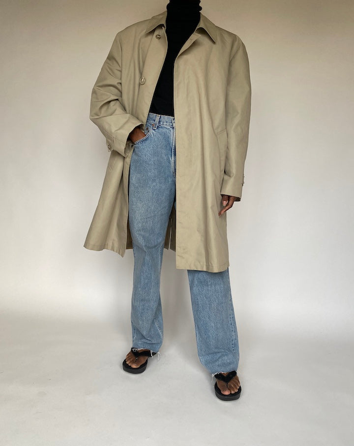 VINTAGE BEIGE LONG COAT 1711