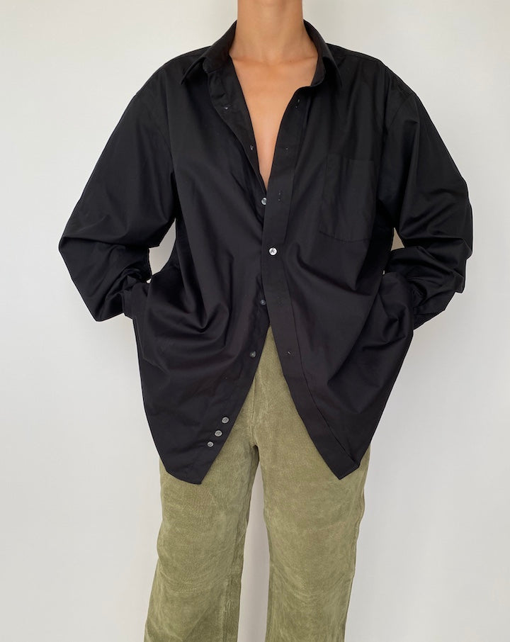 VINTAGE BLACK OVERSIZED SHIRT 2510