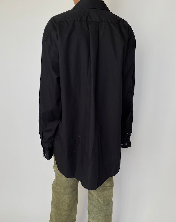 VINTAGE BLACK OVERSIZED SHIRT 2510