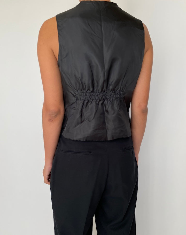 VINTAGE BLACK VEST 2513