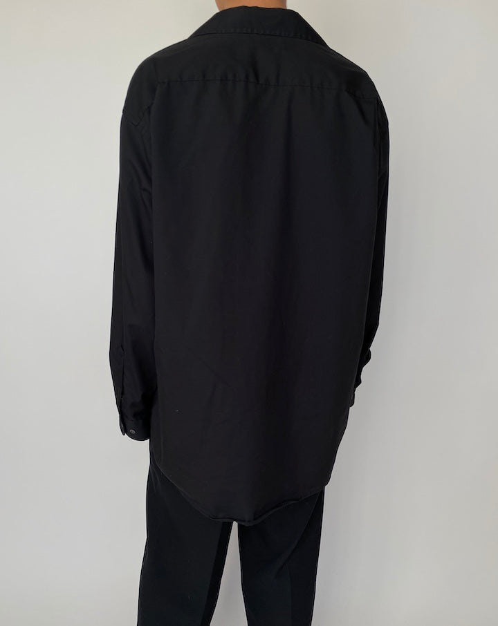 VINTAGE OVERSIZED BLACK SHIRT 2514
