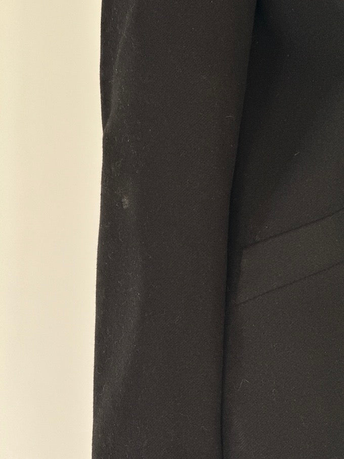 Vintage Wool-Blended Coat In Black 5712