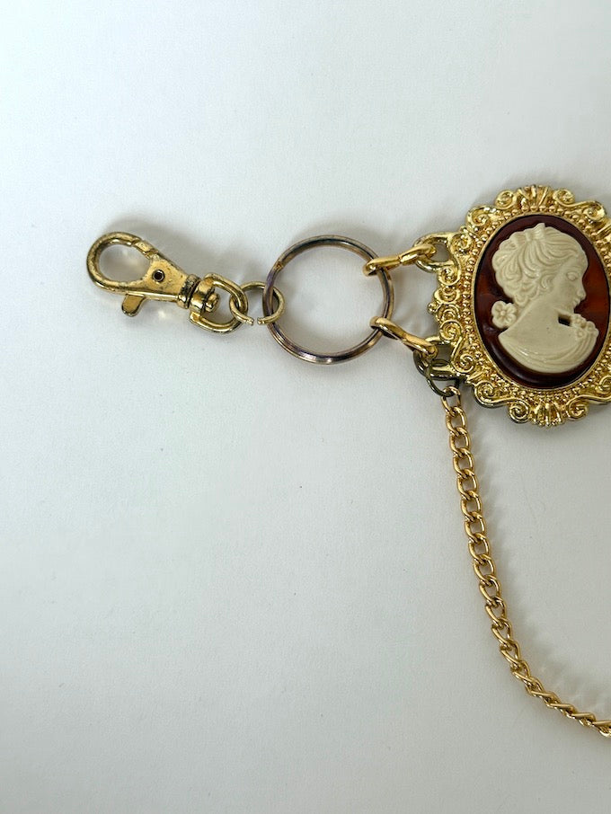 Vintage Gold Cameo Chain Belt