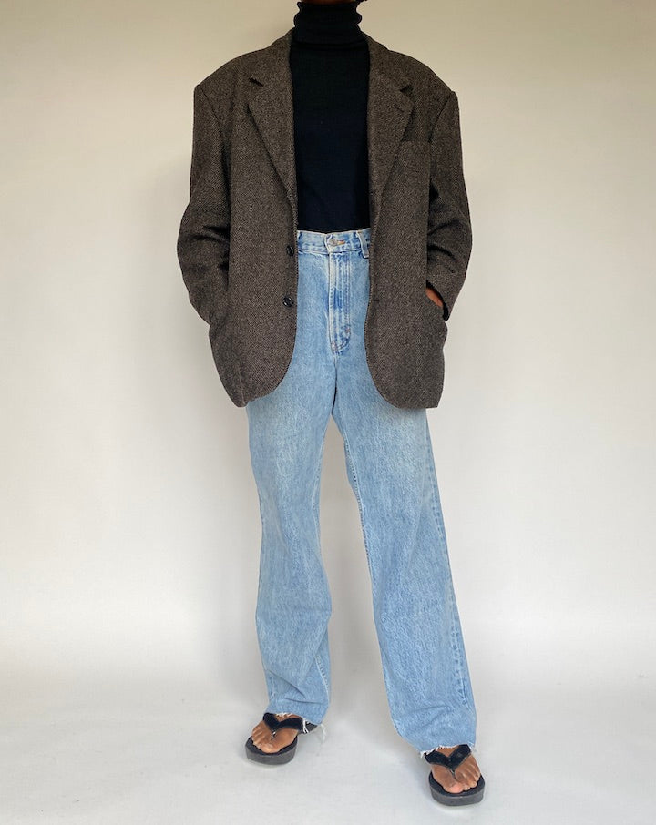 VINTAG WOOL BLENDED BLAZER 1719