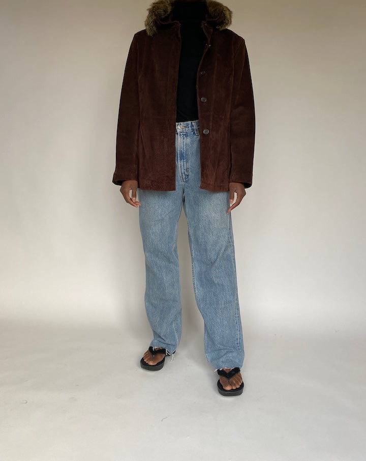VINTAGE BROWN SUEDE JACKET