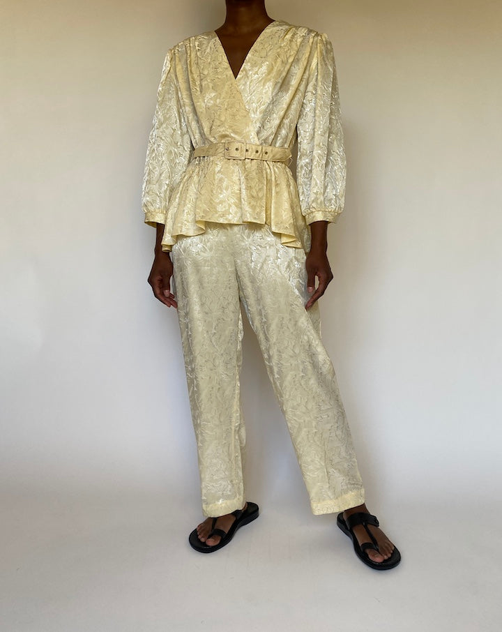 VINTAGE CREAM JUMPSUIT 3991