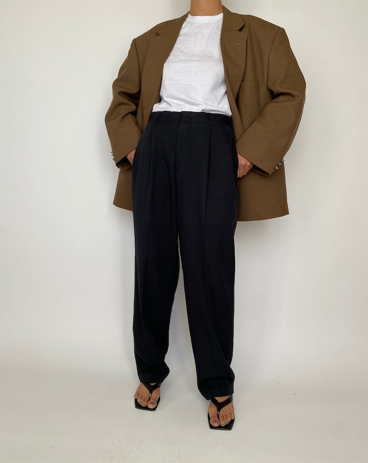 VINTAGE OVERSIZED BROWN BLAZER 2519