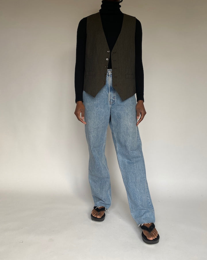 VINTAGE BROWN VEST 1720