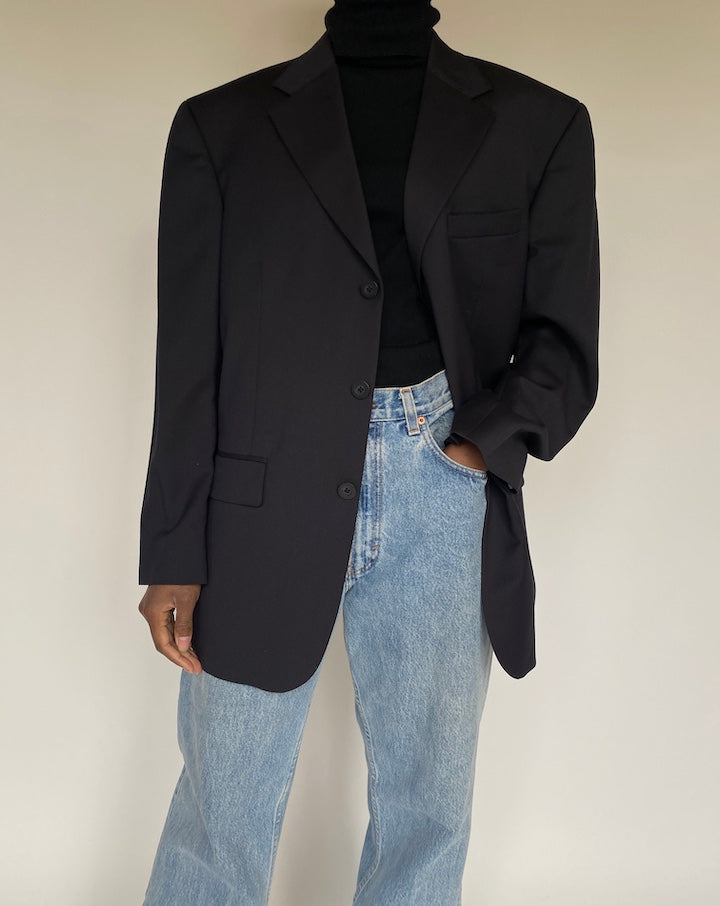 VINTAGE OVERSIZED SINGLE BREASTED BLAZER 1725
