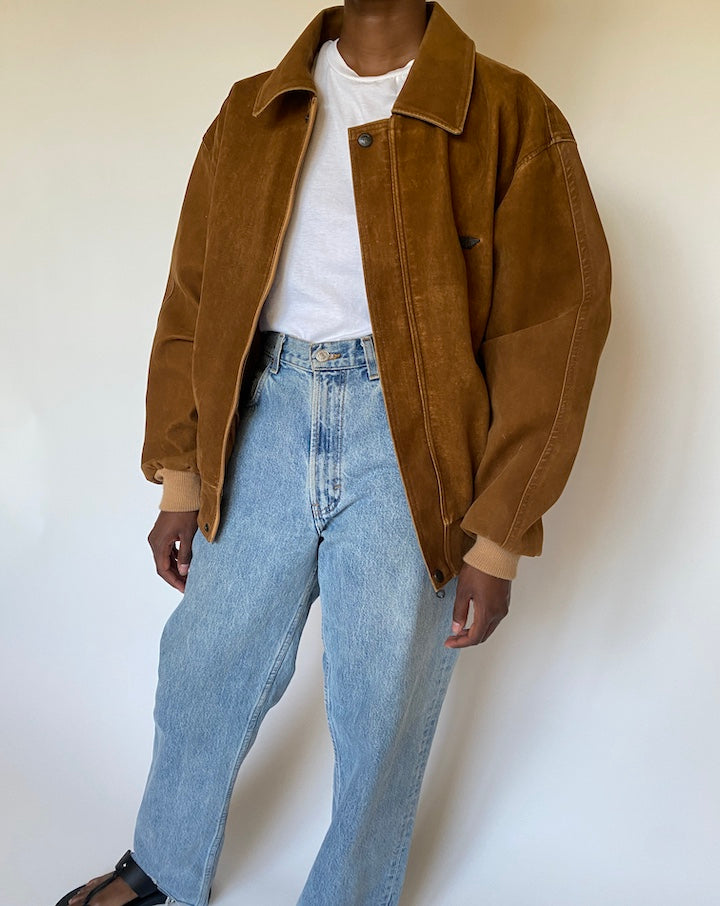 VINTAGE BOXY BROWN JACKET 3999