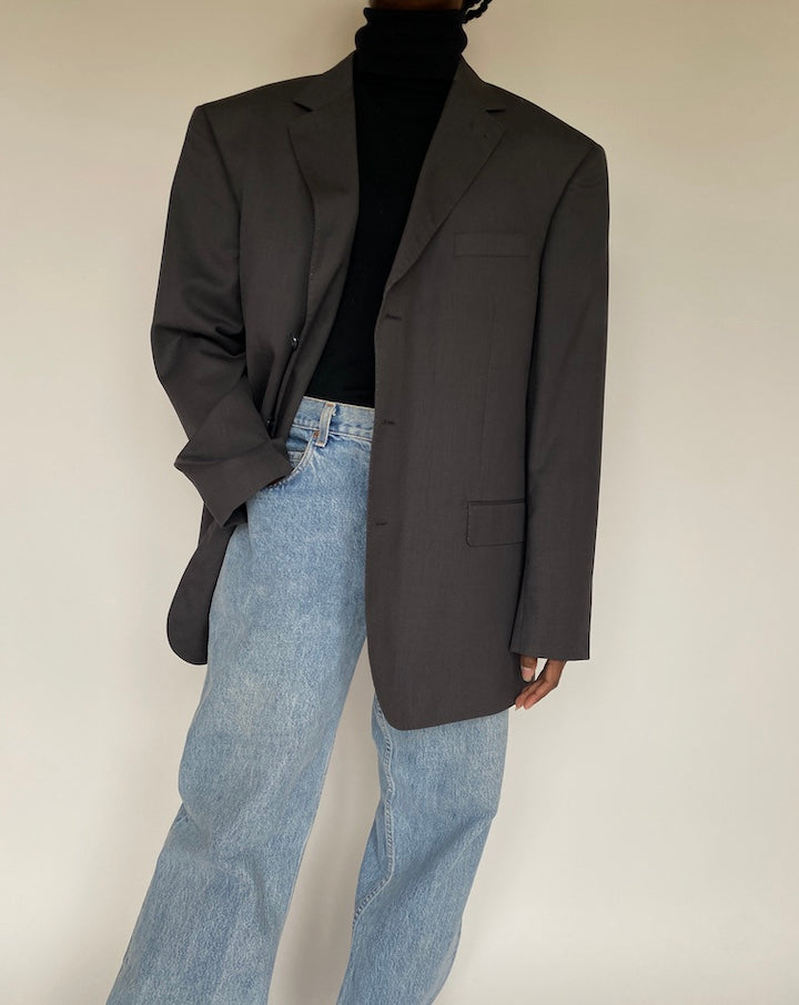 VINTAGE GREY BLAZER 1727