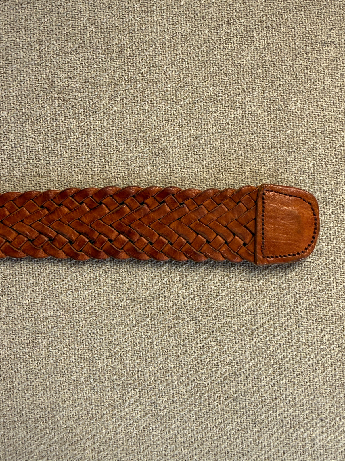 Vintage Brown Braided Western Belt 8492