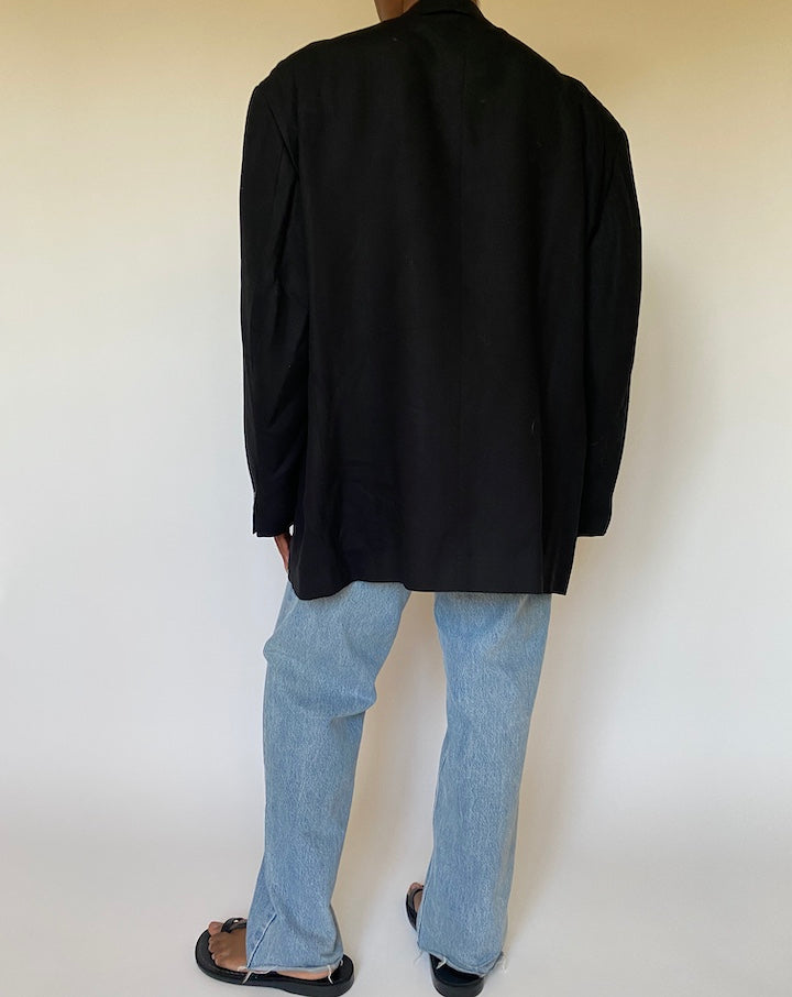 VINTAGE BLACK OVERSIZED BLAZER 4001