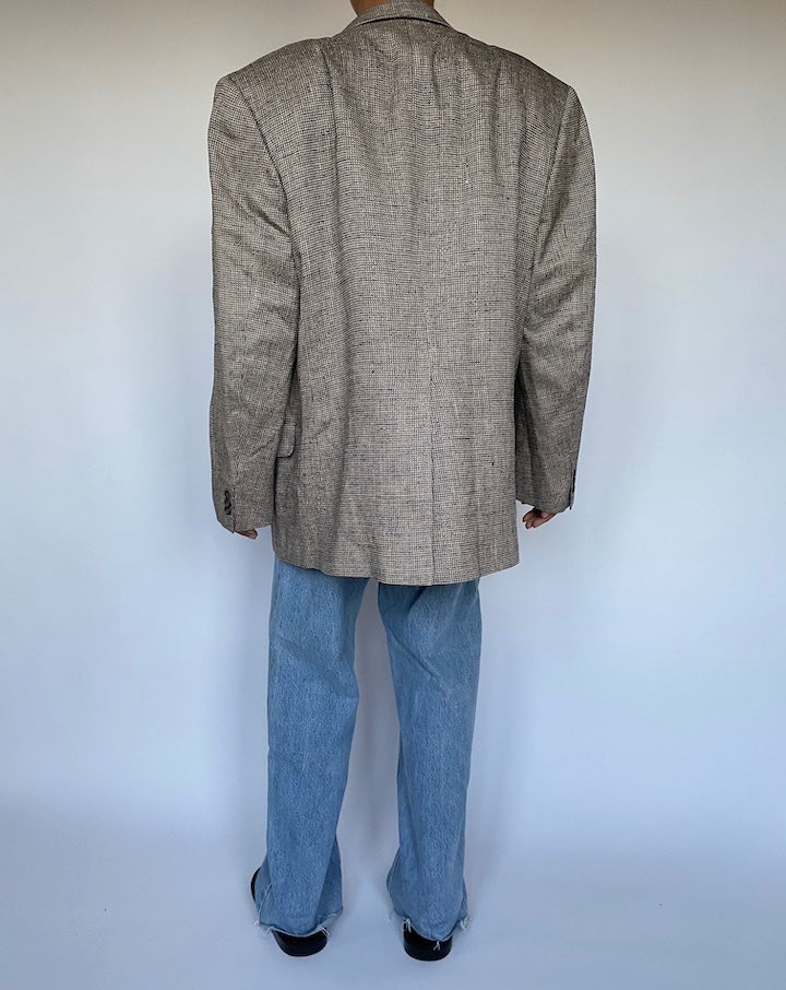 VINTAGE OVERSIZED SILK BLAZER 3026
