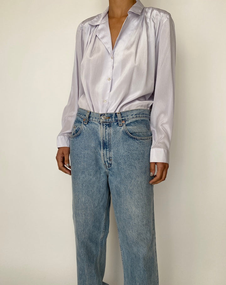 VINTAGE LIGHT PURPLE BLOUSE 2529