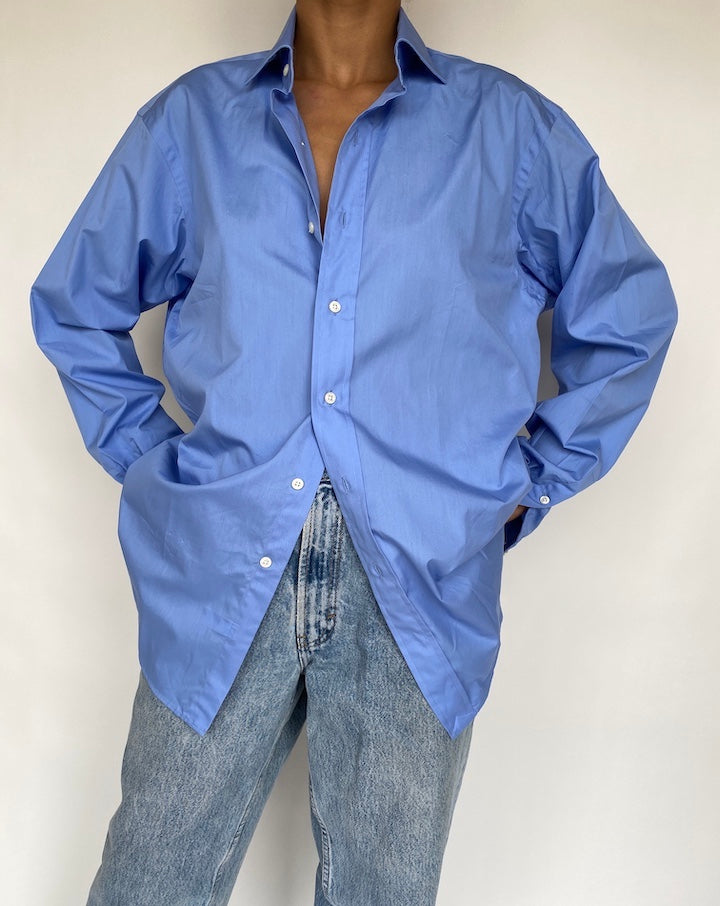 VINTAGE RALPH LAUREN BLUE SHIRT 718