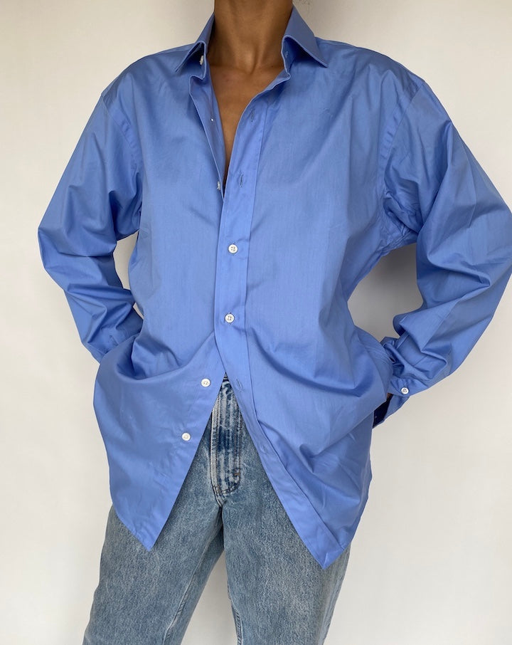 VINTAGE RALPH LAUREN BLUE SHIRT 718