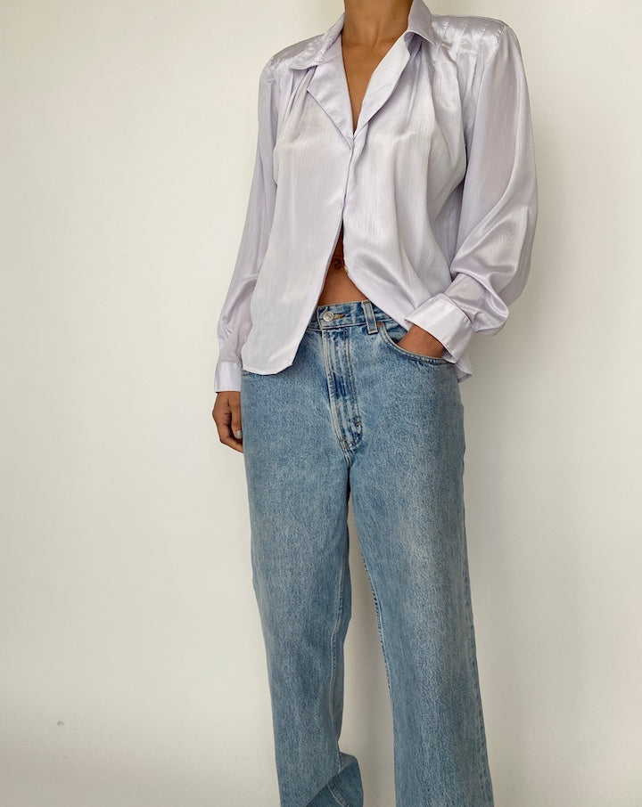 VINTAGE LIGHT PURPLE BLOUSE 2529