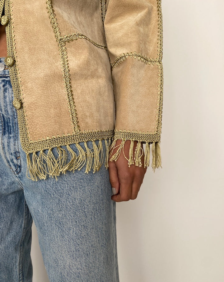 VINTAGE SUEDE LEATHER JACKET 2531