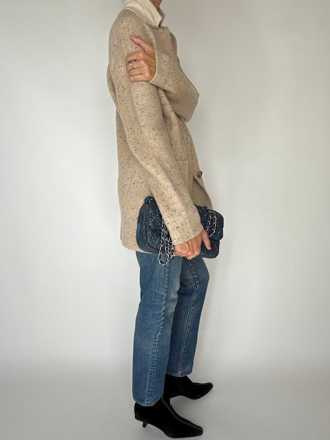 Vintage Sweater Cardigan Beige 6135